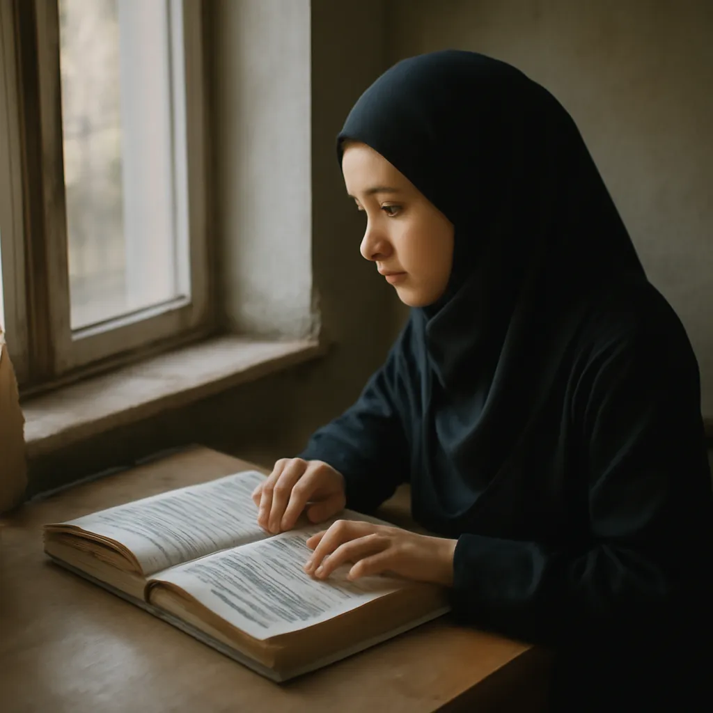 Portrait d'Amel Rousseau, convertie à l'islam