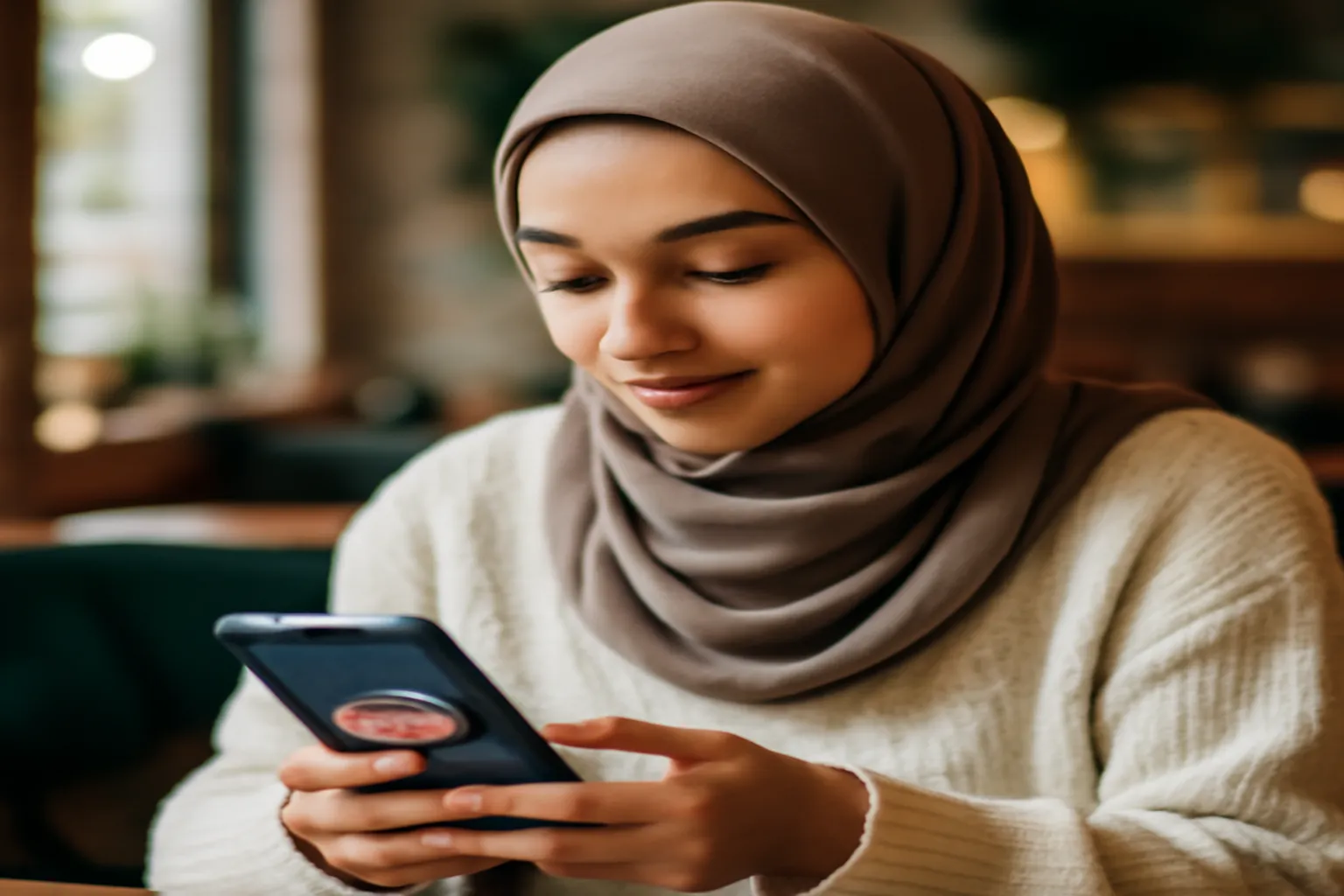 Utilisation d'une application de rencontre halal sur mobile