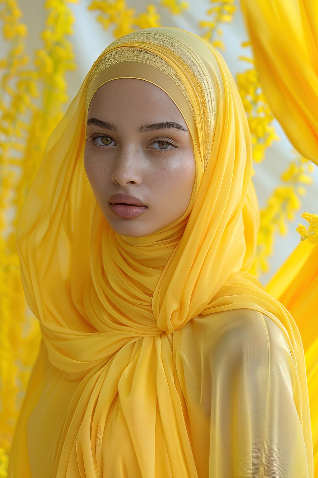 Belle femme musulmane souriante